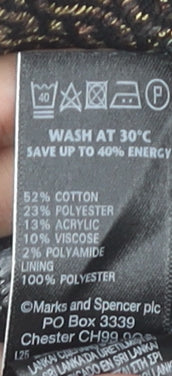 Marks and Spencer Women’s Multicoloured Striped Pencil Skirt Size 14