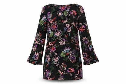 Next Womens Multicoloured Floral Cotton Shift Dress Size 8