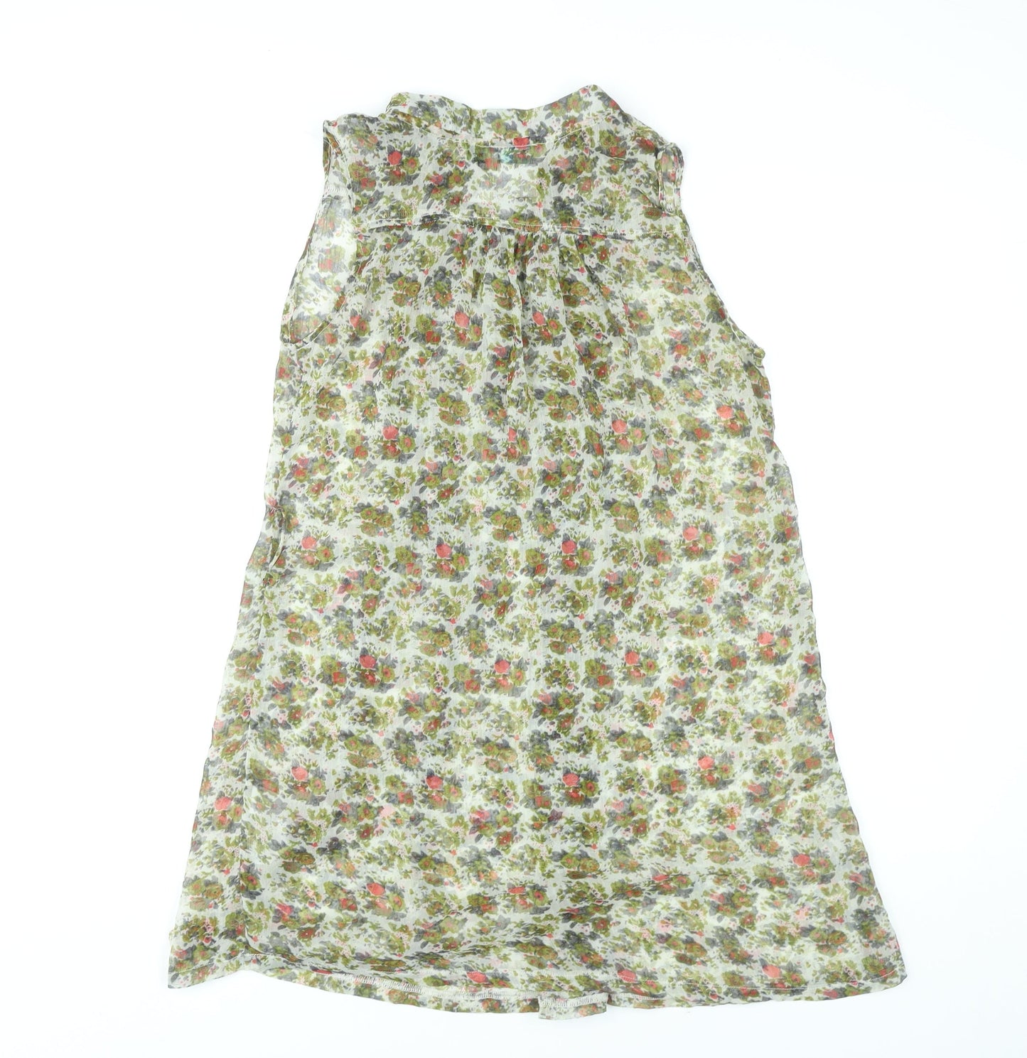 Little Mistress Womens Multicoloured Floral Shift Dress M Sleeveless