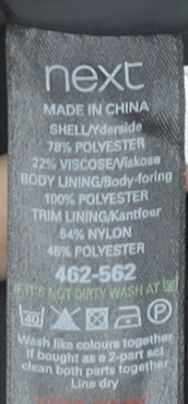 Next Womens Black Sheath Dress Size 10 V-Neck Sleeveless Workwear