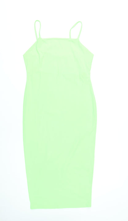 PrettyLittleThing Women’s Green Size 14 Bodycon Midi Party Dress