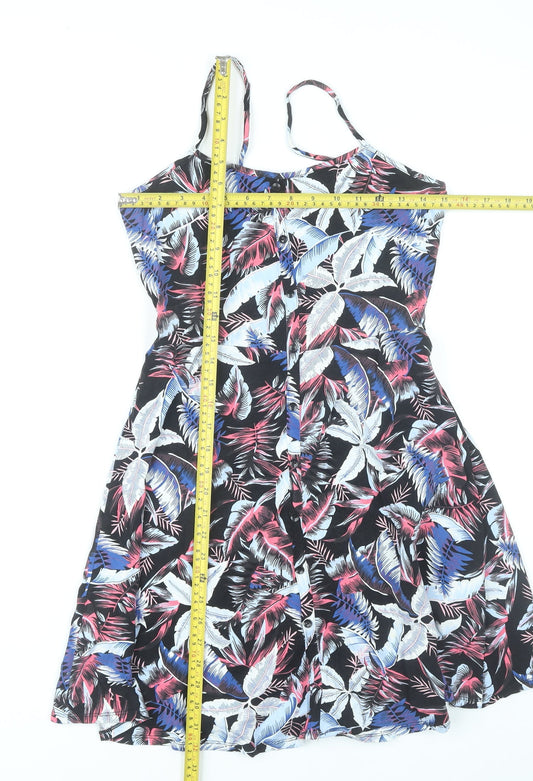 Dorothy Perkins Women’s Multicoloured Floral Skater Dress Size 10