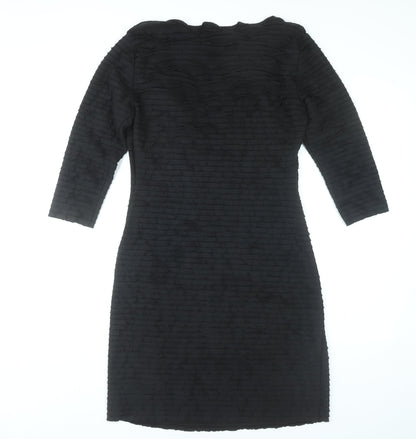 Studio M Women’s Black Bodycon Knee Length Dress Size 12