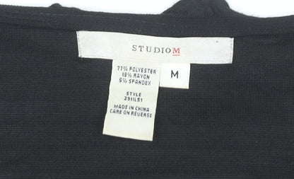 Studio M Women’s Black Bodycon Knee Length Dress Size 12