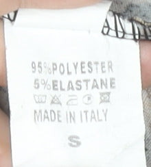 Boohoo Womens Brown Leopard Print Midi A-Line Skirt Size S