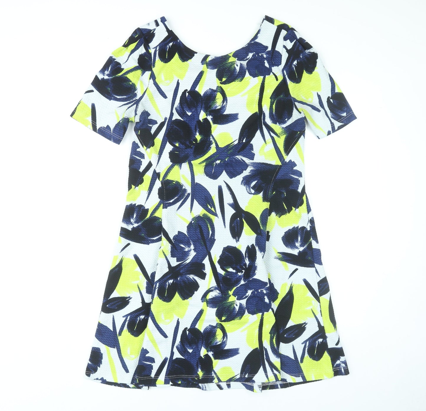 Next Women’s Multicoloured Floral A-Line Dress UK 14