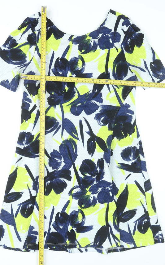 Next Women’s Multicoloured Floral A-Line Dress UK 14