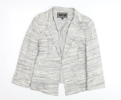 Principles by Ben de Lisi Women’s Grey Striped Blazer Jacket Size 12