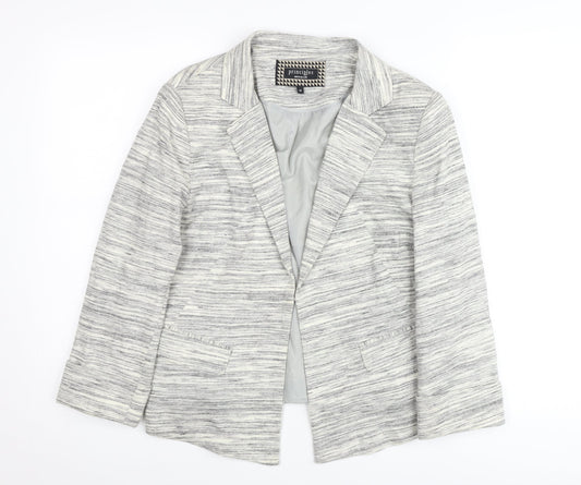 Principles by Ben de Lisi Women’s Grey Striped Blazer Jacket Size 12
