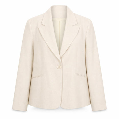 Canvas Women’s Ivory Size 16 Single-Breasted Suit Jacket