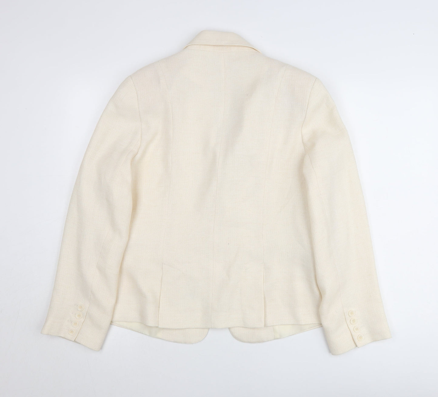 Canvas Women’s Ivory Size 16 Single-Breasted Suit Jacket