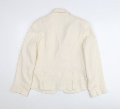 Canvas Women’s Ivory Size 16 Single-Breasted Suit Jacket
