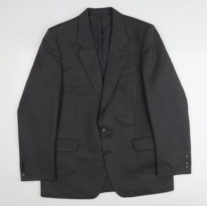 Centaur Men's Grey Wool Blazer Jacket 42L Classic Formal Wear