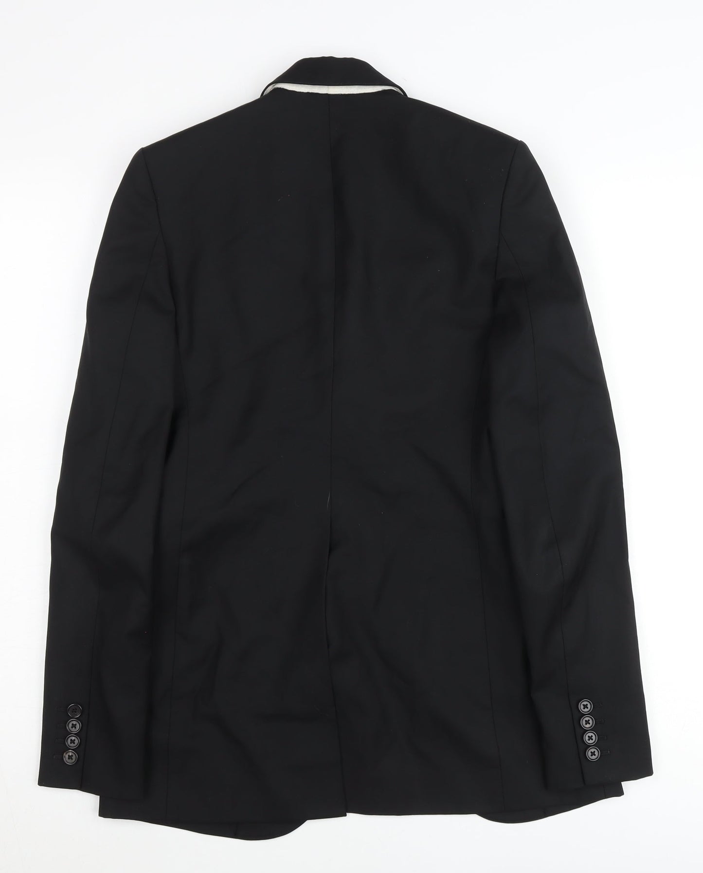 Joseph Men's Black 36 Slim Fit Single-Breasted Blazer Jacket