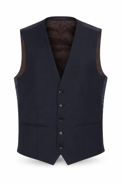 Next Signature Men's Blue 38R Waistcoat Formal Wool Blend