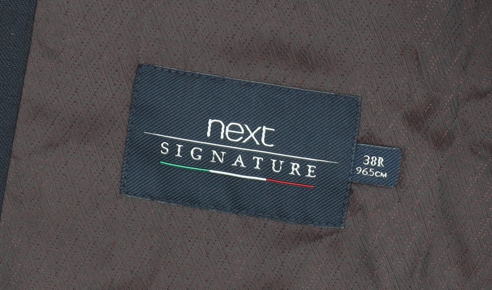 Next Signature Men's Blue 38R Waistcoat Formal Wool Blend