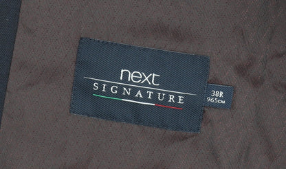 Next Signature Men's Blue 38R Waistcoat Formal Wool Blend