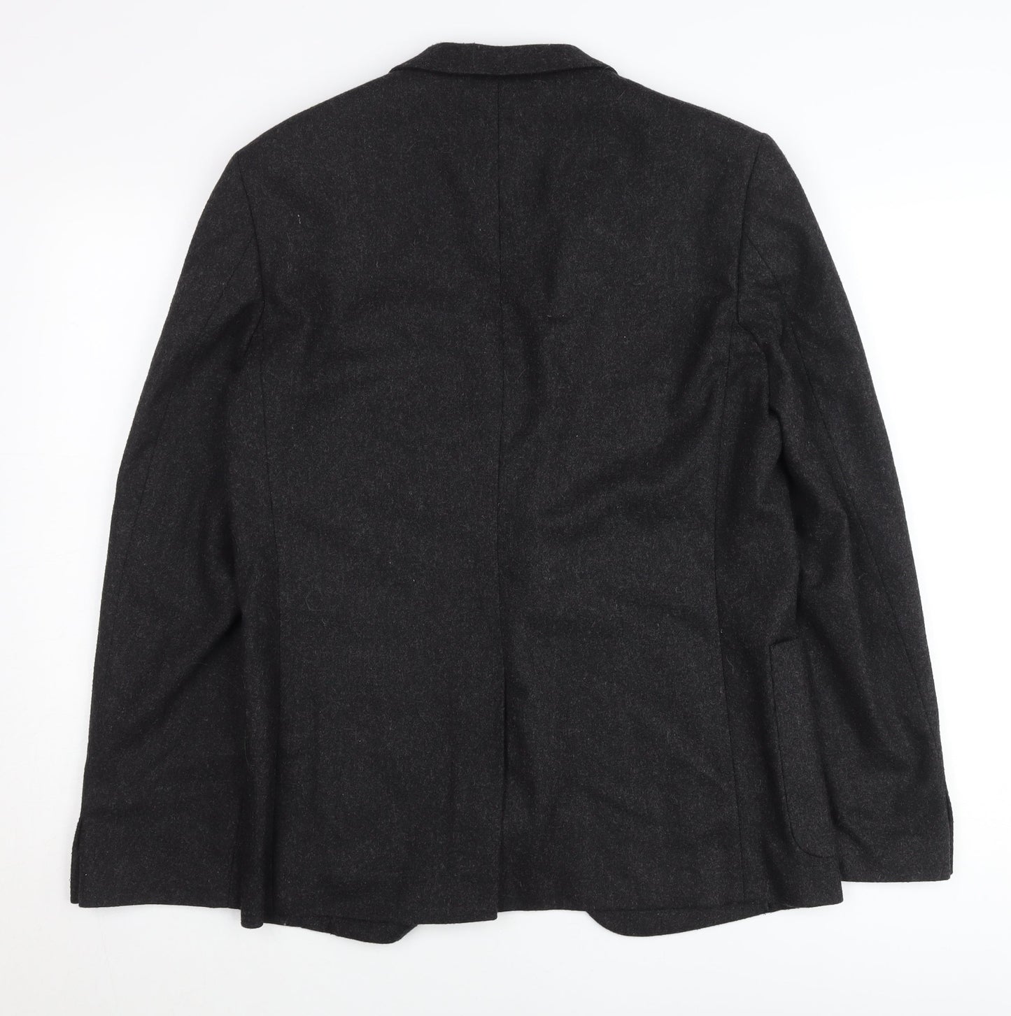 AR RED Men’s Grey Wool Blend Blazer Jacket 38R Regular Fit