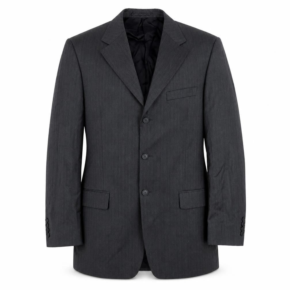 Marks and Spencer Men’s Grey Wool Pinstripe Blazer Jacket 40L