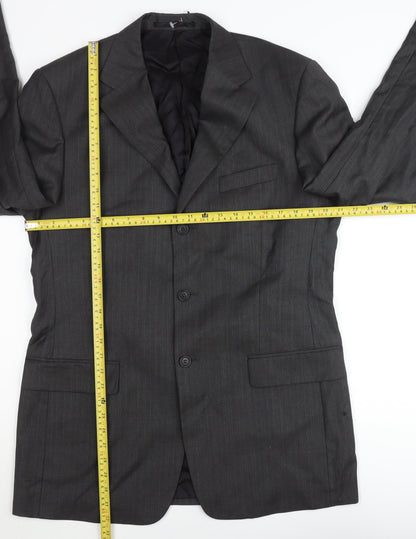 Marks and Spencer Men’s Grey Wool Pinstripe Blazer Jacket 40L