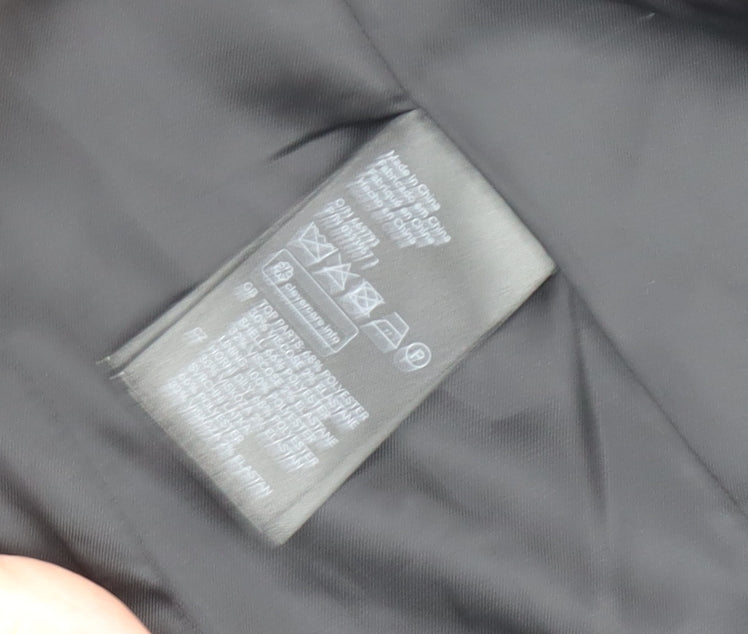 H&M Women Black Houndstooth Slim Fit Blazer Jacket Size 6