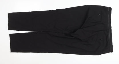 Taylor & Wright Men's Black 36R Tailored Dress Trousers