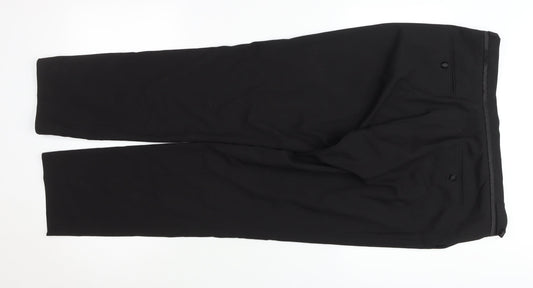 Taylor & Wright Men's Black 36R Tailored Dress Trousers