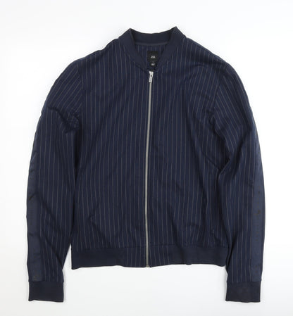 Mens UK Size S River Island Blue Bomber Jacket