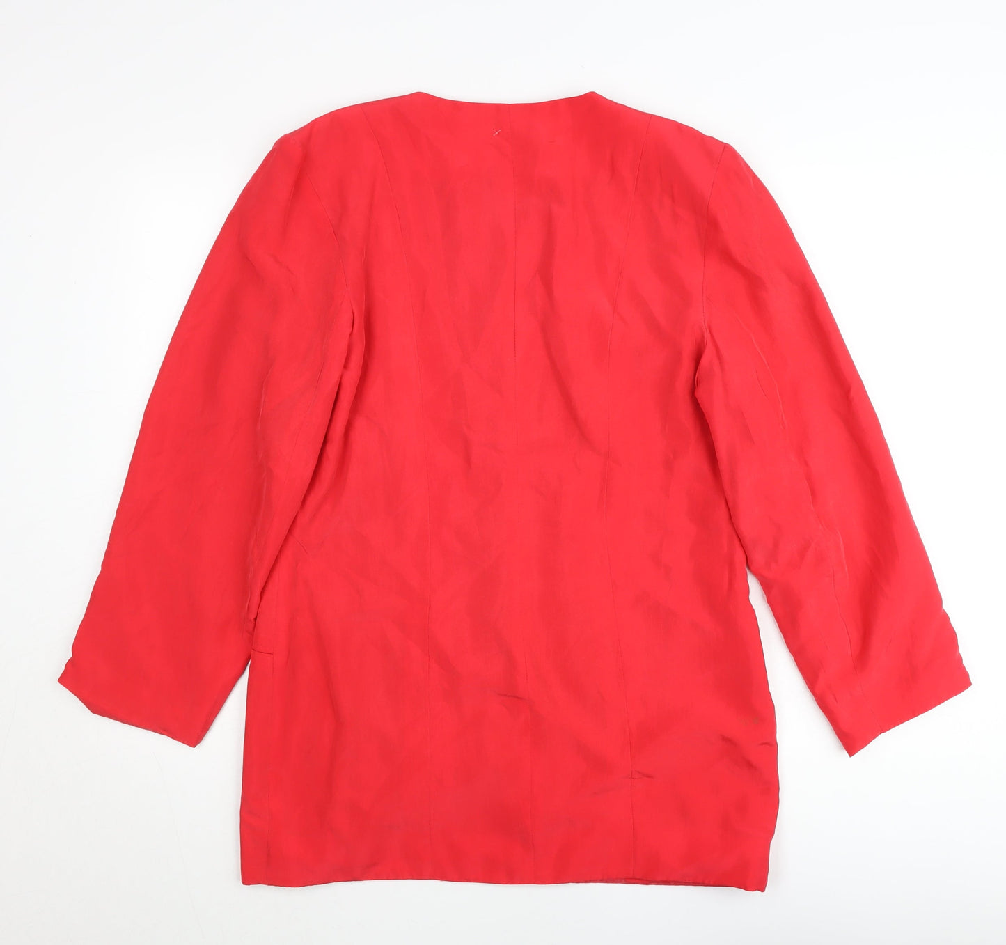 Cognito Women Red Size 14 Single Breasted Suit Jacket