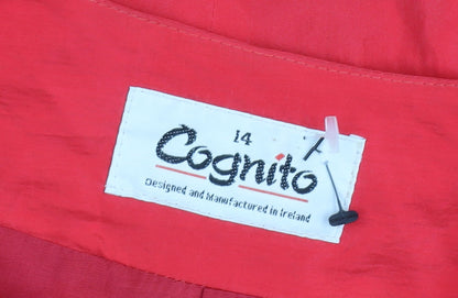 Cognito Women Red Size 14 Single Breasted Suit Jacket