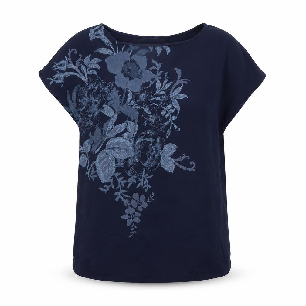 Womens UK Size 10 Marks and Spencer Blue Tunic Blouse