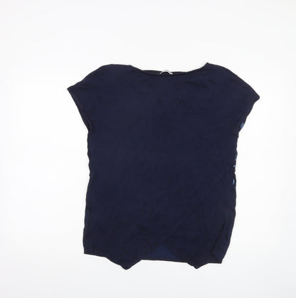 Womens UK Size 10 Marks and Spencer Blue Tunic Blouse