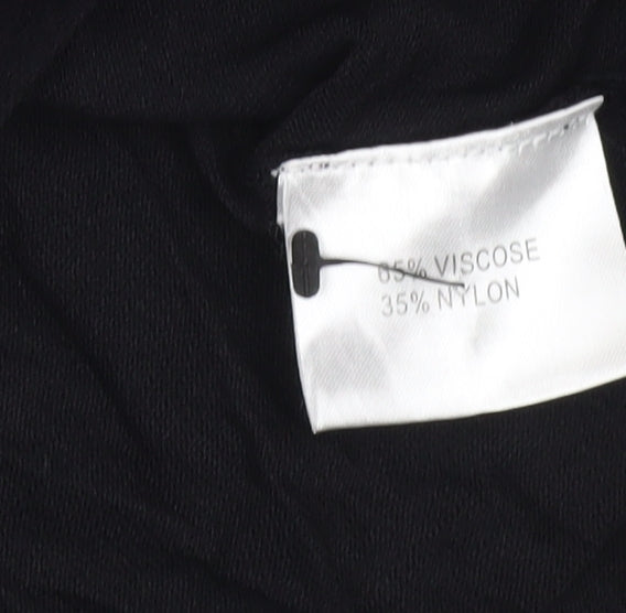 Womens UK Size 12 Emreco Black Tunic Blouse