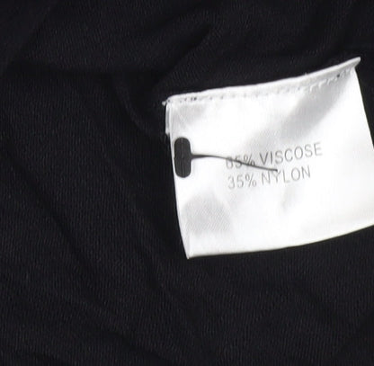 Womens UK Size 12 Emreco Black Tunic Blouse