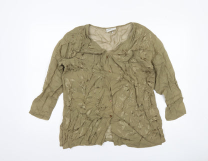 Womens UK Size 12 Principles Green Tunic Blouse