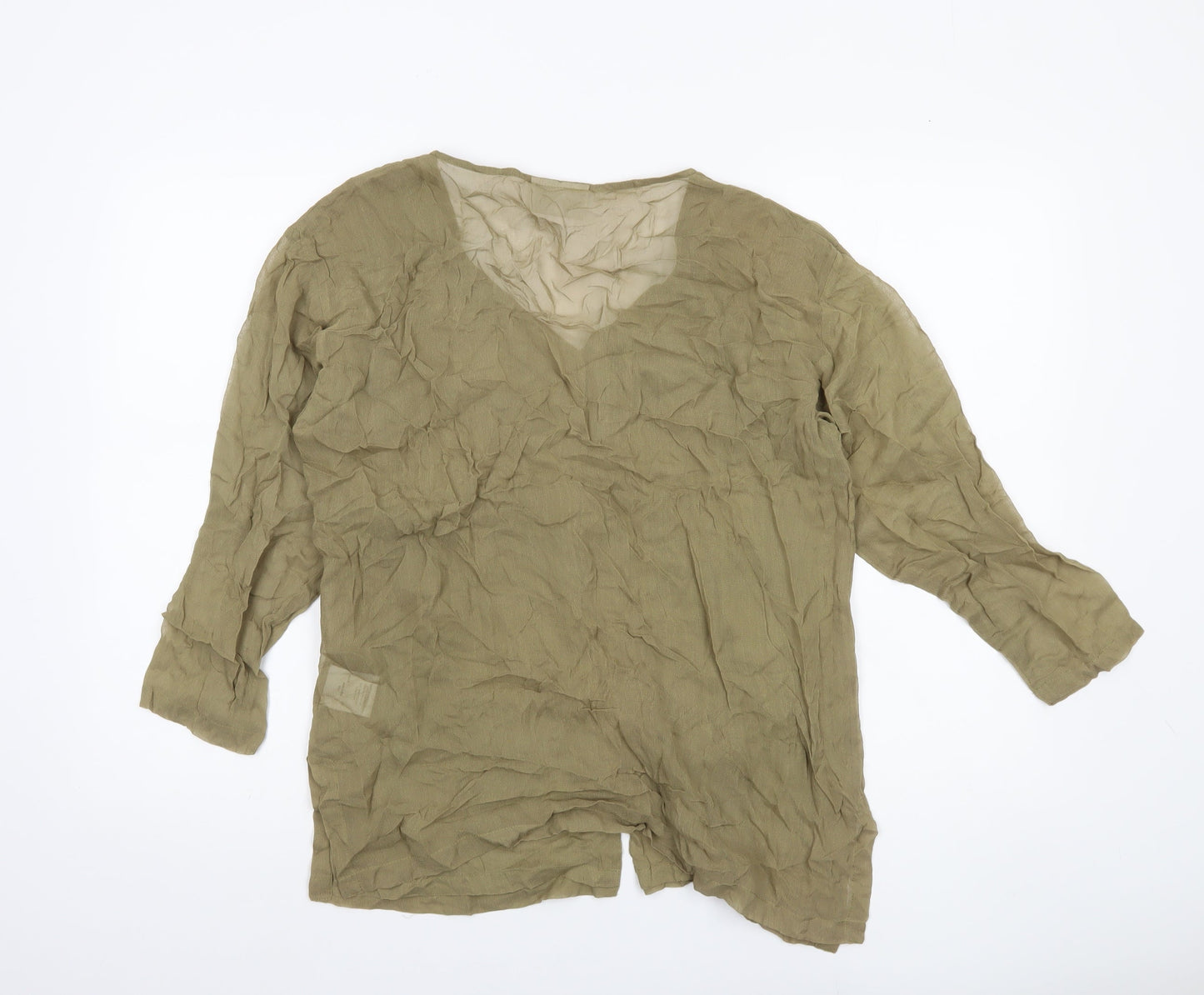 Womens UK Size 12 Principles Green Tunic Blouse