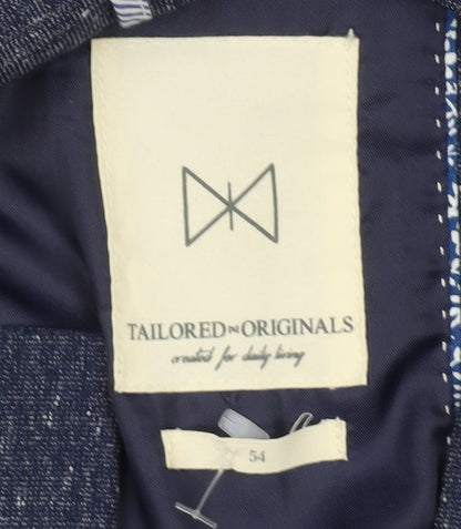 Tailored Originals Men’s Blue Blazer Jacket Size 54 Regular Fit