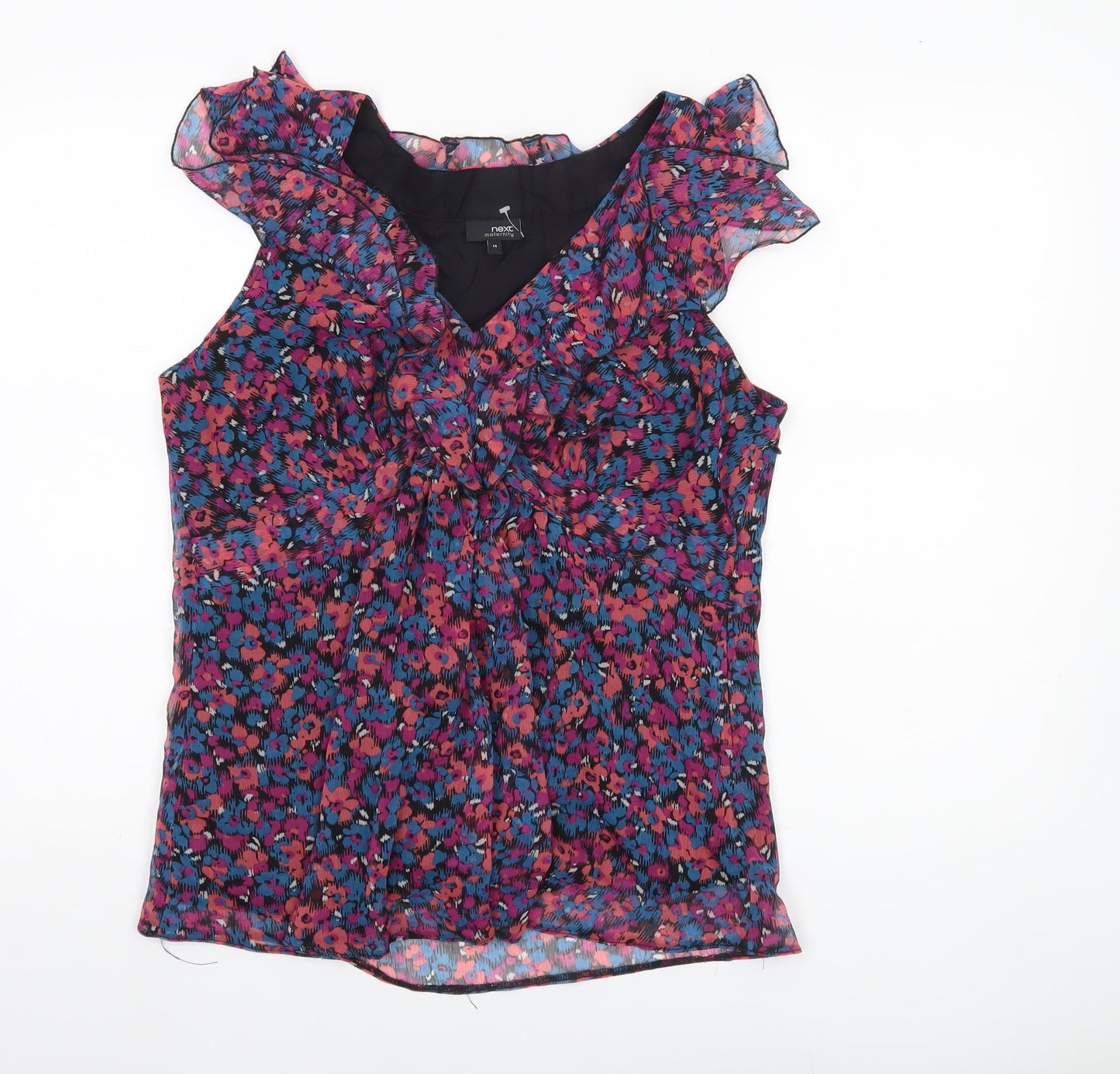 Womens UK Size 14 NEXT Multicoloured Tunic Blouse