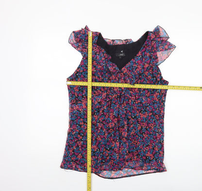 Womens UK Size 14 NEXT Multicoloured Tunic Blouse
