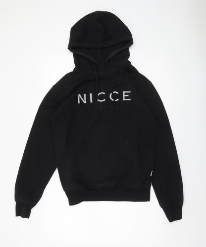 Mens UK Size S NICCE Black Pullover Hoodie