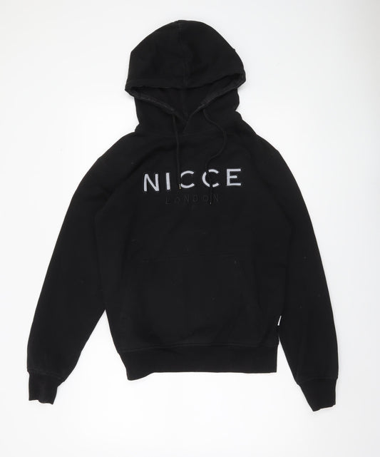 Mens UK Size S NICCE Black Pullover Hoodie