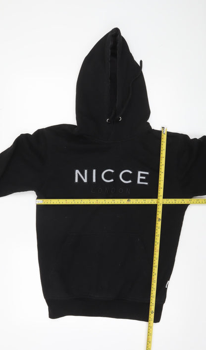 Mens UK Size S NICCE Black Pullover Hoodie