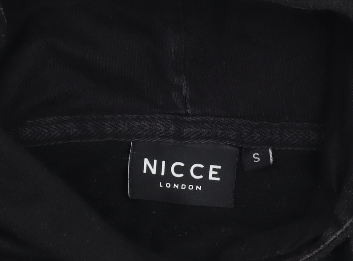 Mens UK Size S NICCE Black Pullover Hoodie