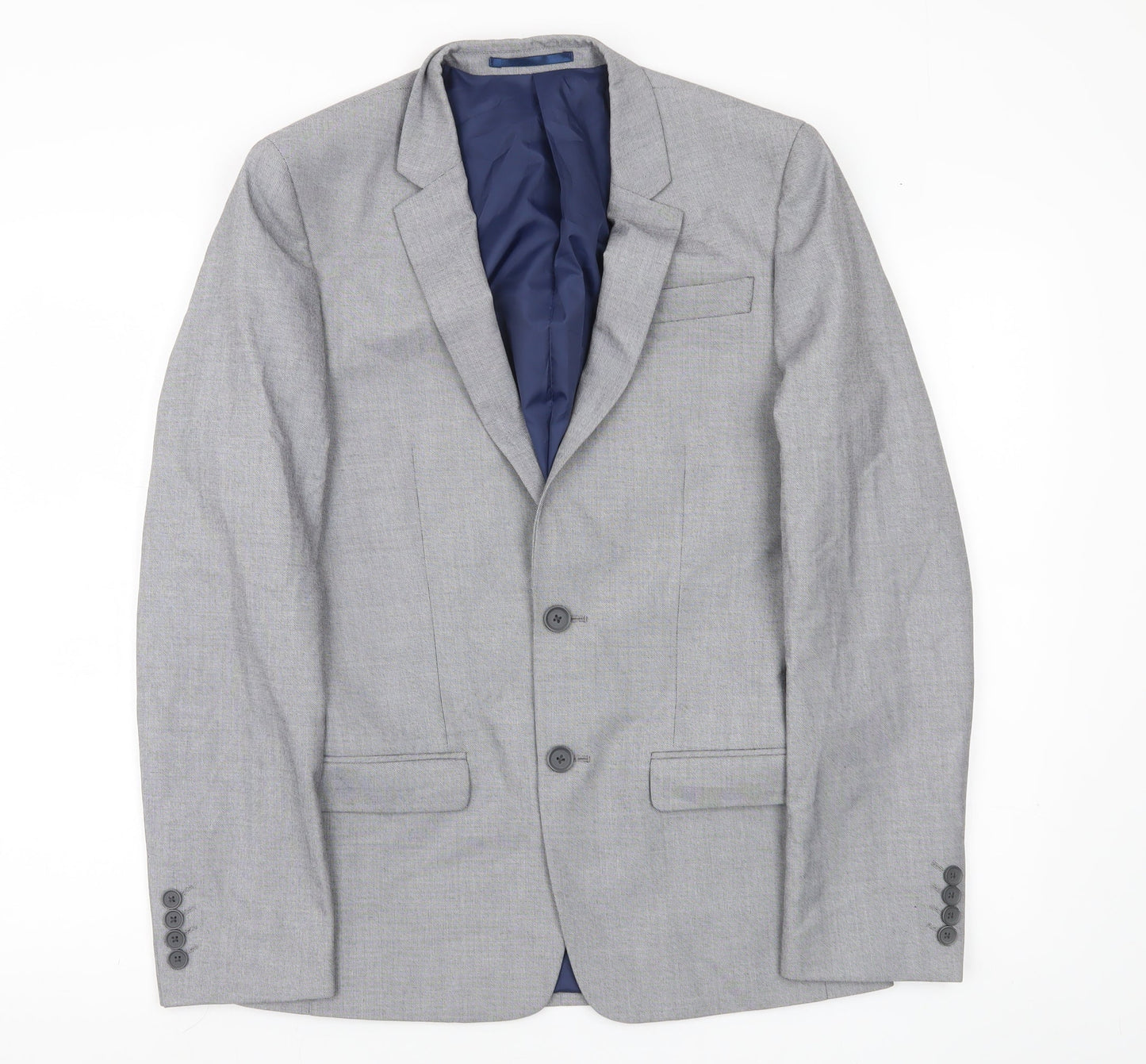 River Island Men’s Grey Slim Fit Blazer Jacket UK 36R