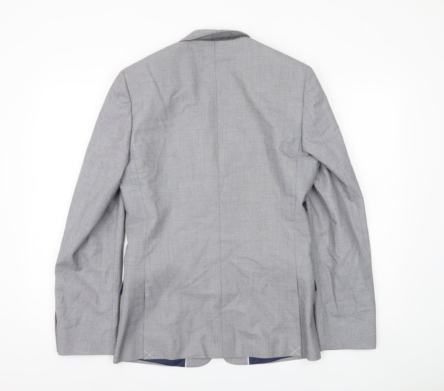 River Island Men’s Grey Slim Fit Blazer Jacket UK 36R