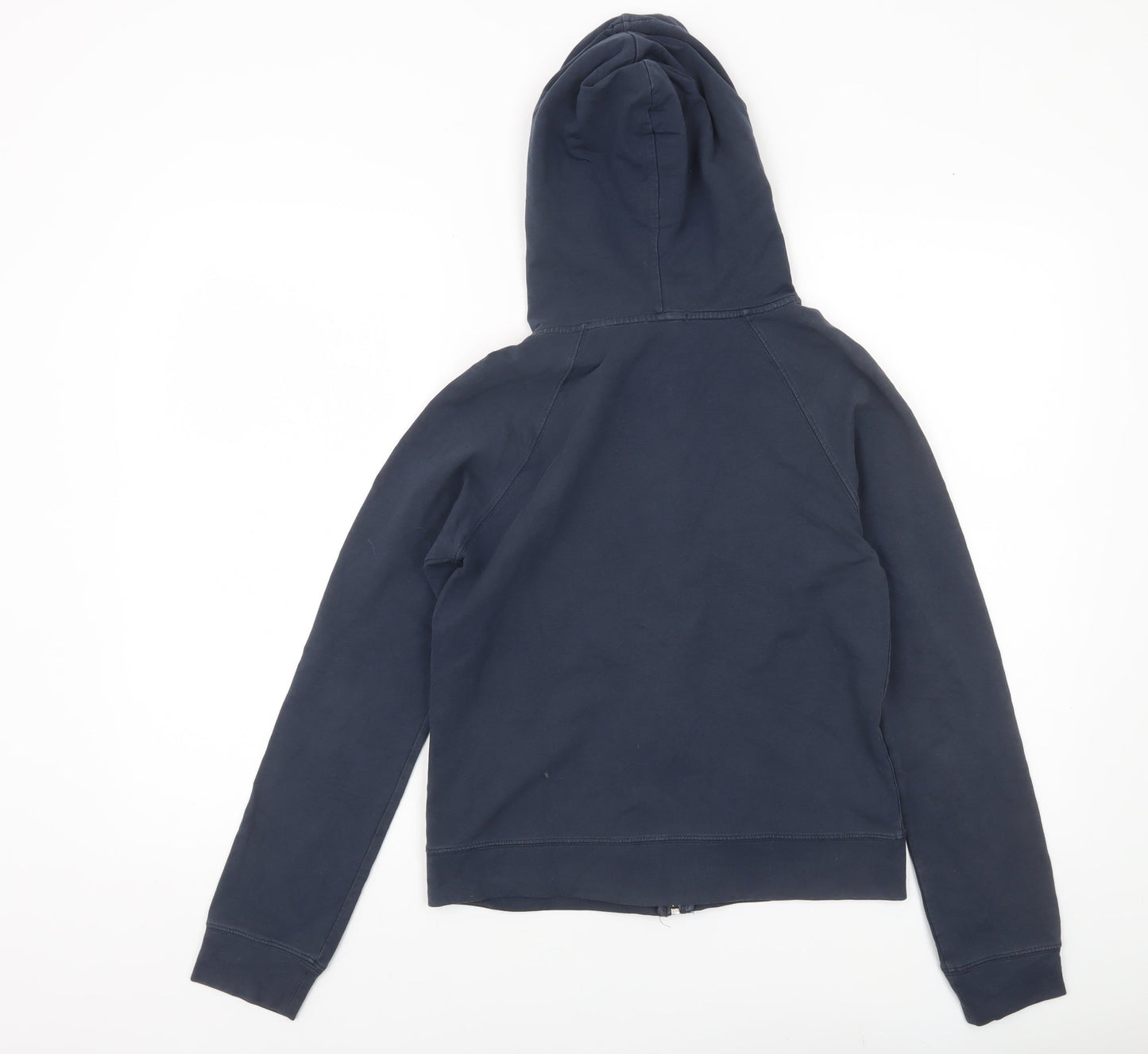 Massimo Dutti Women Blue S Full Zip Hoodie Cotton Blend