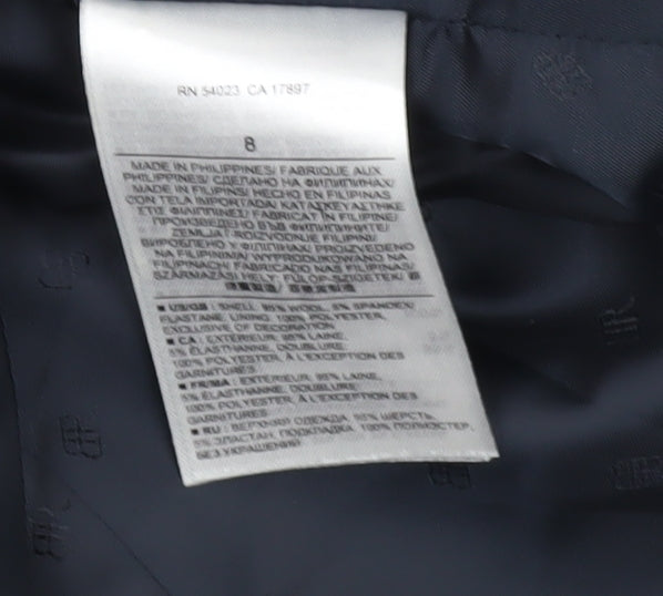 Banana Republic Women’s Blue Wool Blend Blazer Size 12 Two-Button Jacket