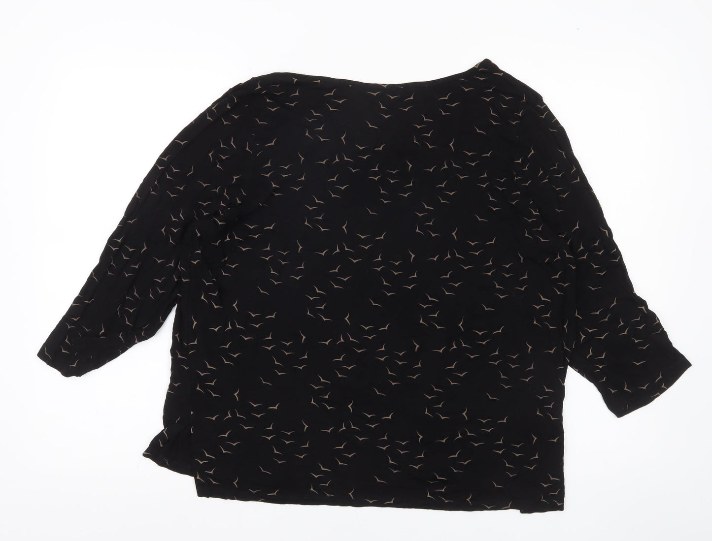 Womens UK Size 20 Principles Black Tunic Blouse