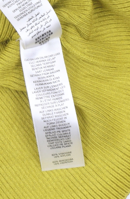 Betty Jackson Black Women’s Yellow Beaded Pullover Jumper Size 12