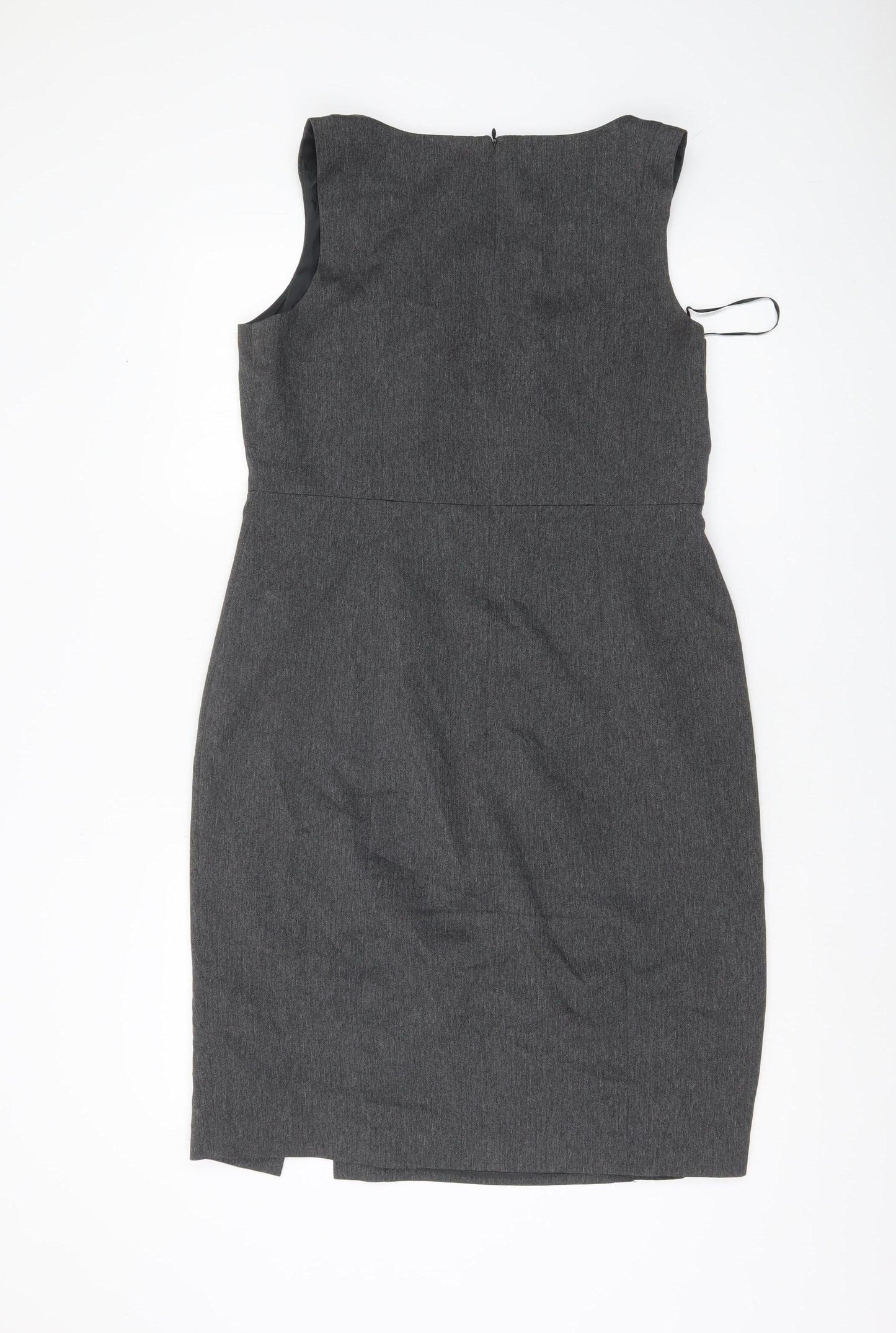 Papaya Women’s Grey Size 14 Sleeveless Sheath Work Dress